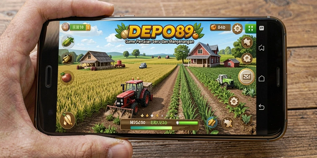Gameplay seru DEPO89 dalam mengelola pertanian virtual.