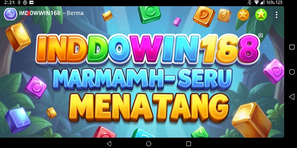 Screenshot menampilkan gameplay seru dan warna-warni dari INDOWIN168 Match-3.