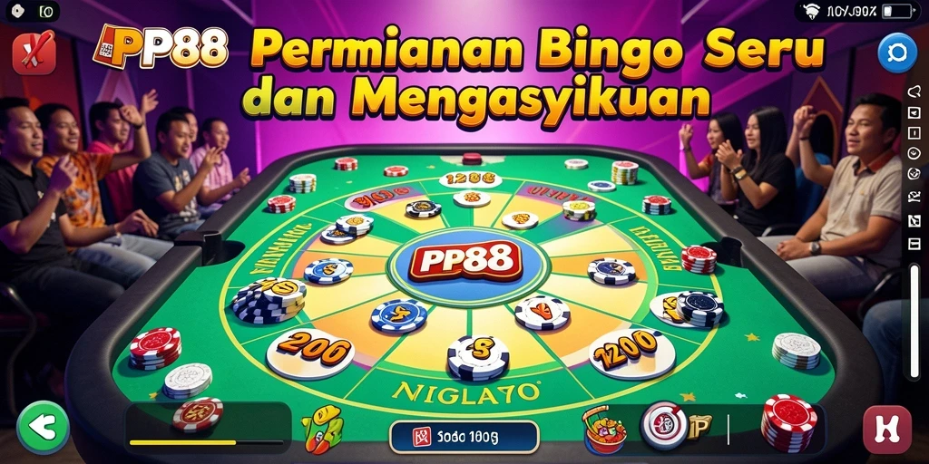 Tampilan gameplay seru dalam aplikasi PP88 Bingo.