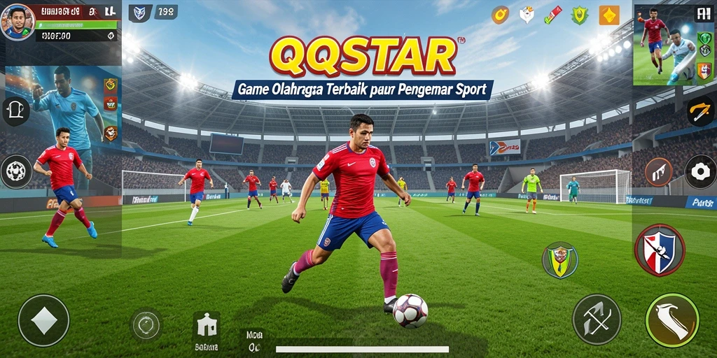 Gameplay menarik dari QQSTAR menampilkan keahlian olahraga yang seru.