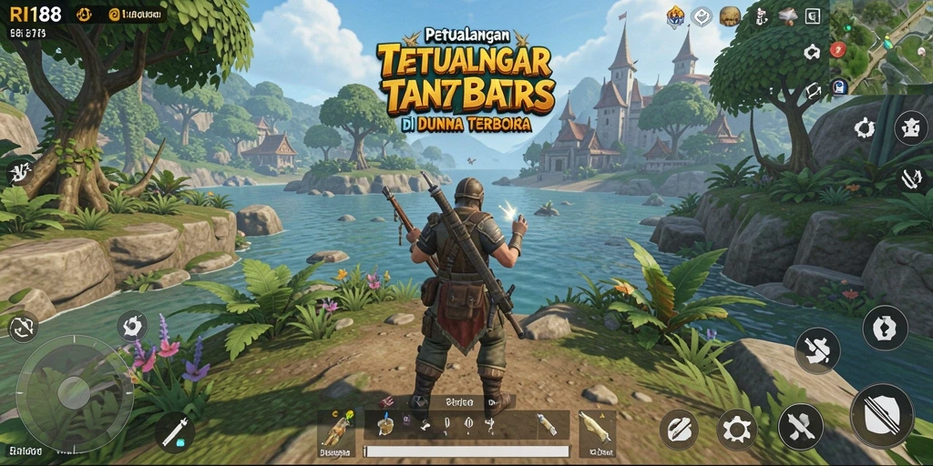 Tangkapan layar utama dari gameplay Open World RI188 yang menampilkan petualangan seru.