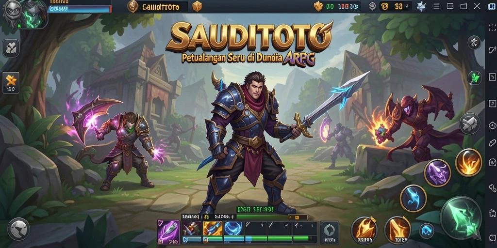 Tampilan gameplay seru dalam dunia magis SAUDITOTO.