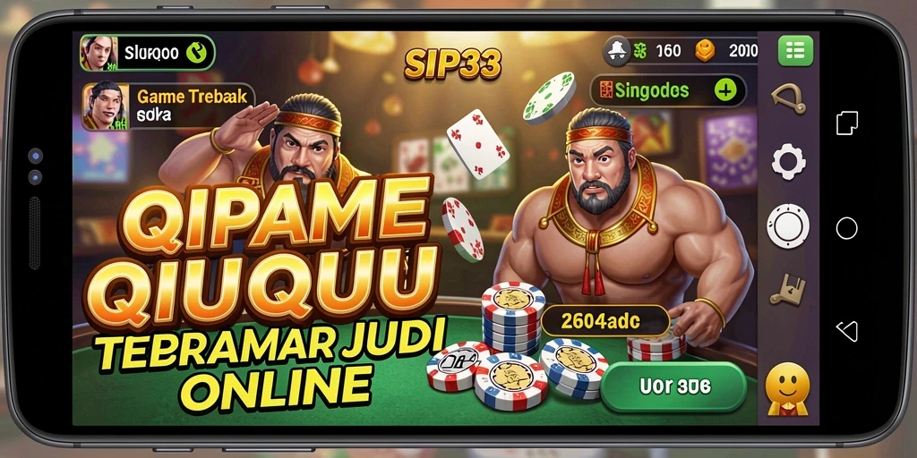Screenshot SIP33 menampilkan gameplay seru QiuQiu dalam suasana kompetitif.
