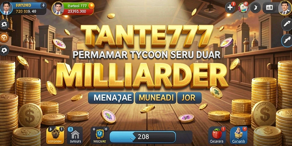Tampilan screenshot utama TANTE777 menampilkan aksi gameplay Tycoon yang seru.
