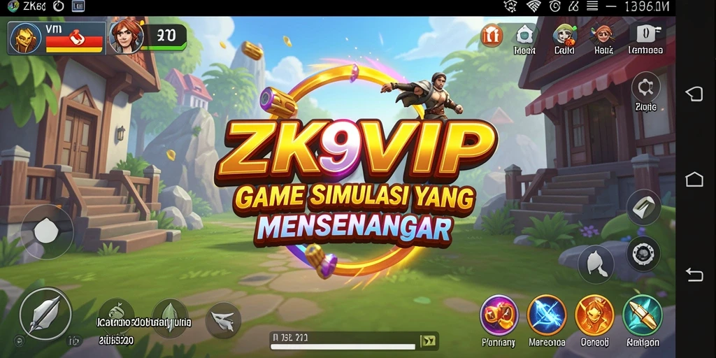 Tampilan gameplay ZK9VIP dengan elemen simulasi yang menarik.